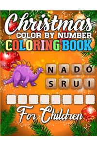 Christmas Color By Number Coloring Book for Children