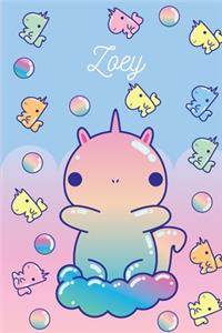 Zoey: Jellycorn Unicorn - Journal Notebook Gift For Girls, Women