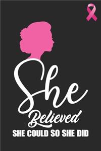 she believed she could so she did