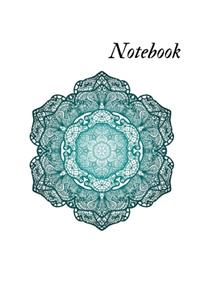 Notebook: Graph Paper notebook w. Mandala cover theme