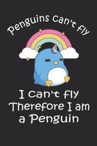 Cute Penguin Unicorn Rainbow