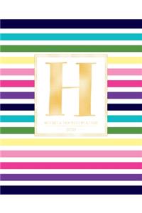 Weekly & Monthly Planner 2020 H