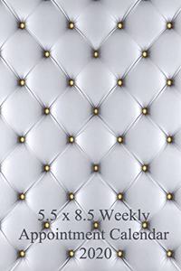 5.5 x 8.5 Weekly Appointment Calendar 2020