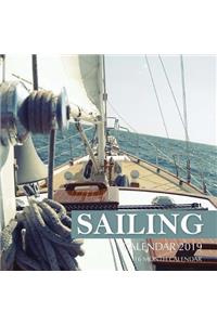 Sailing Boats Calendar 2019: 16 Month Calendar