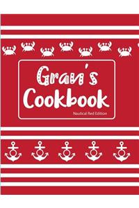 Gran's Cookbook Nautical Red Edition