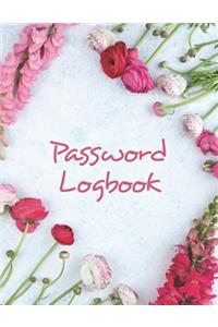 Large Print Password Logbook Write Down Internet Login Info