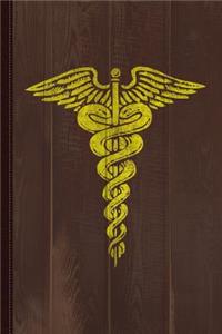 Vintage Caduceus Journal Notebook