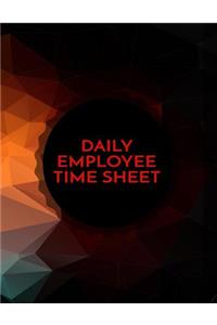Daily Employee Time Sheet