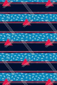 Journal Notebook Abstract Pattern Red Triangles
