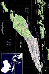 Modern Day Map of Timor Leste East Timor Journal: Take Notes, Write Down Memories in this 150 Page Lined Journal