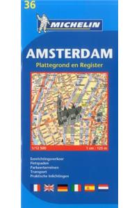 Amsterdam - Michelin City Plan 36