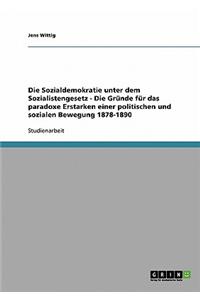 Sozialdemokratie unter dem Sozialistengesetz - Die Gründe für das paradoxe Erstarken einer politischen und sozialen Bewegung 1878-1890