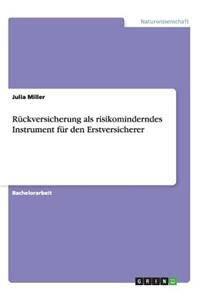 Rückversicherung als risikominderndes Instrument für den Erstversicherer