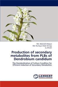 Production of Secondary Metabolites from Plbs of Dendrobium Candidum