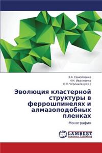 Evolyutsiya Klasternoy Struktury V Ferroshpinelyakh I Almazopodobnykh Plenkakh