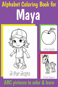 ABC Coloring Book for Maya