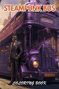Steampunk Bus Coloring Book