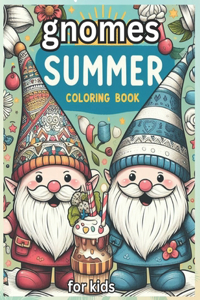 Gnomes Summer Coloring Book For Kids