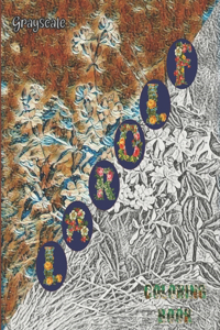 Grayscale Floral Coloring Book