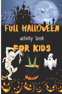 full halloween activity book for kids