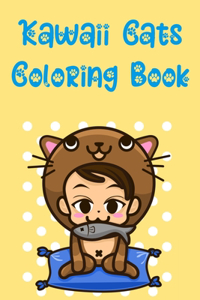 Kawaii Cats Coloring Book