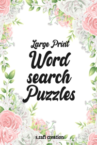 Large Print Wordsearch Puzzles