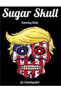 Sugar Skull Coloring Book for Coloring Girl