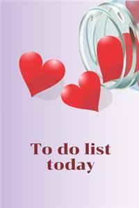 To do list today