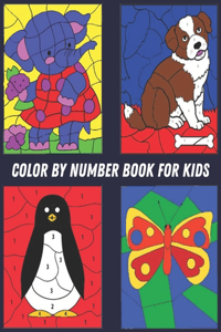 Color by Number Book for Kids
