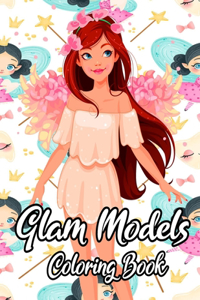 Glam Models Coloring Book