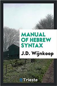 Manual of Hebrew syntax