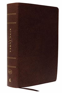 King James Study Bible, Bonded Leather, Brown, Indexed, Full-Color Edition