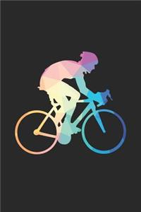 Low Poly Cycling Notebook - Cycling Training Journal - Gift for Cyclist - Cycling Diary