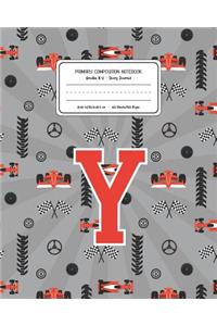 Primary Composition Notebook Grades K-2 Story Journal Y