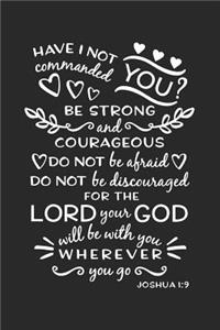 Be Strong And Courageous Joshua 1