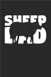 Sheep Diary - Father's Day Gift for Animal Lover - Sheep Notebook 'Sheep Dad' - Mens Writing Journal
