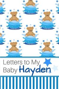 Letters to My Baby Hayden
