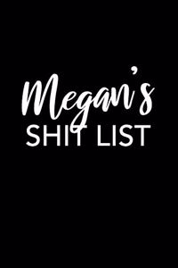 Megan's Shit List