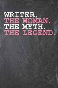 Writer. The Woman. The Myth. The Legend.