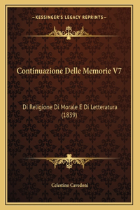 Continuazione Delle Memorie V7