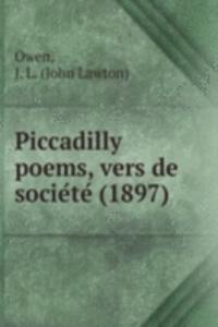 Piccadilly poems
