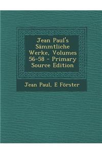 Jean Paul's Sammtliche Werke, Volumes 56-58