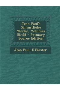 Jean Paul's Sammtliche Werke, Volumes 56-58