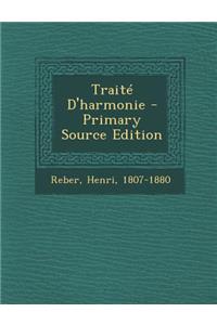 Traité D'harmonie