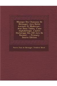 Musique Des Chansons de Beranger