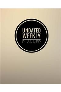 Undated Weekly Planner