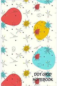 Dot Grid Notebook - Retro Pattern: Dot Grid Pages: 2