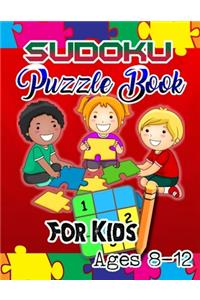 Sudoku Puzzle Book For Kids Ages 8-12: 235 Sudoku Puzzles For Kids Easy - Hard - A Brain Game For Smart Kids - sudoku for kids ages 8-12 - large print sudoku puzzle books