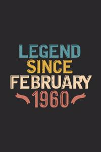 Legend Since February 1960