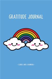 Gratitude and Affirmation Journal For Kids - Clouds and A Rainbow